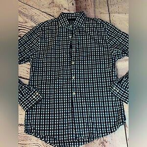 PERRY ELLIS  LONG SLEEVE MENS MEDIUM DRESS SHIRT